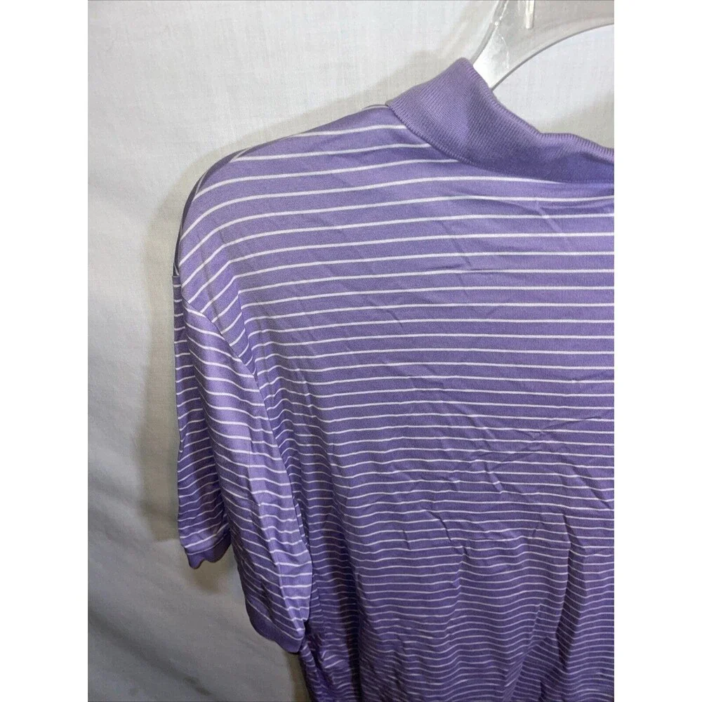Polo Golf Ralph Lauren Men’s Polo Shirt Size XL Purple Striped Athleisure Tennis
